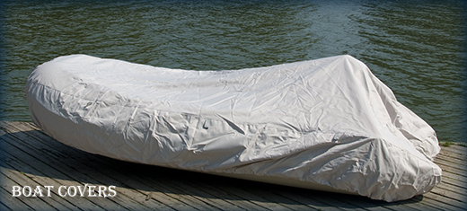Inflatable boat covers with D-rings 