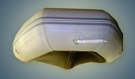 inflatable dinghy with fiberglass floor
