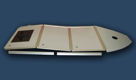 Sectional honeycomb structure fiberglass floor