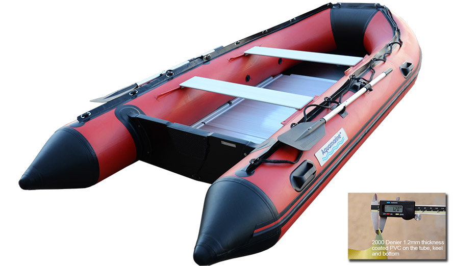 14 ft INFLATABLE BOAT RED/BLK