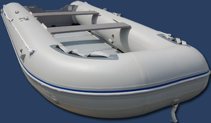 14 ' Inflatable boat   with fiberglass floor