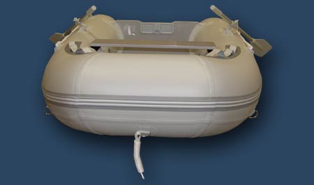 7.5 ft Inflatable fishing boat with PLYWOOD  FLOOR