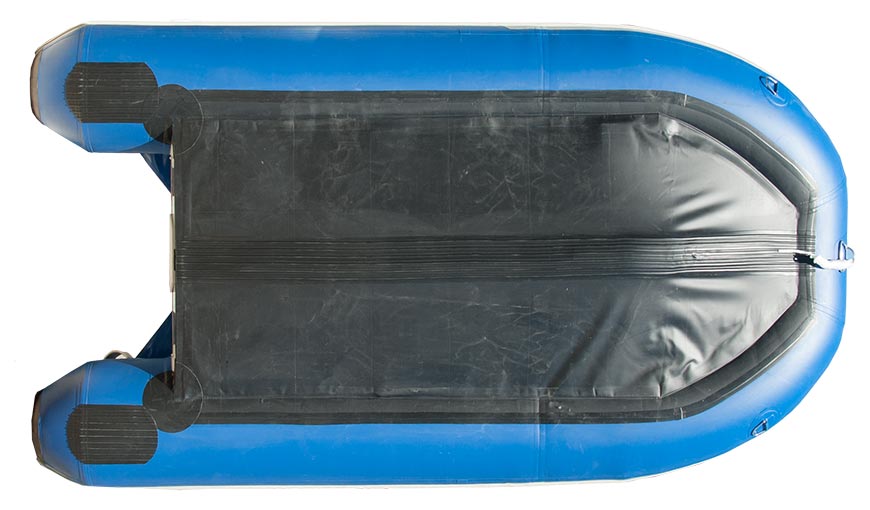 7,5 ' heavy duty inflatable boat bottom view