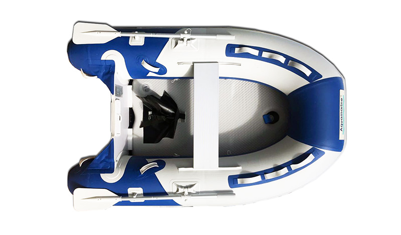 7.5 ft  inflatable dinghy with air deck and fiberglass transom  