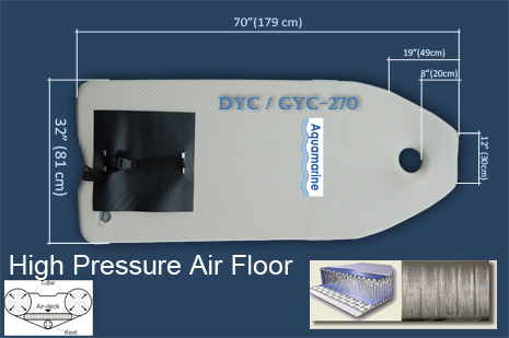 High pressure  structure AIR MAT floor for Inflatable dinghy
