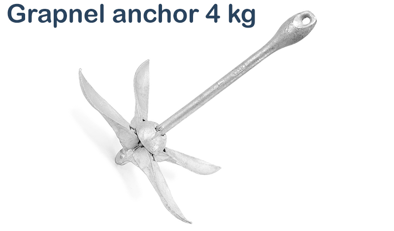 Folding Grapnel anchor 4 kg Gal