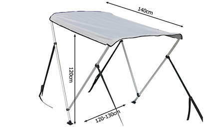 Bimini top canopy for  small inflatable boat