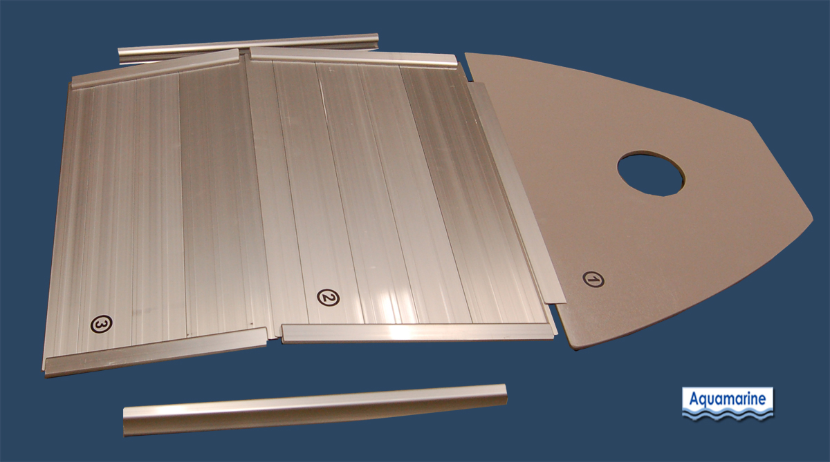  This sectional aluminum floor is designed for 7.5 ' inflatable boat