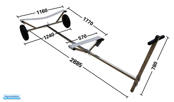 Boat launching trailler , launching wheels