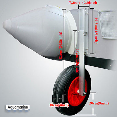 Boat launching wheels with dimensions