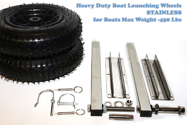 Heavy duty Boat launching wheels Stainless 