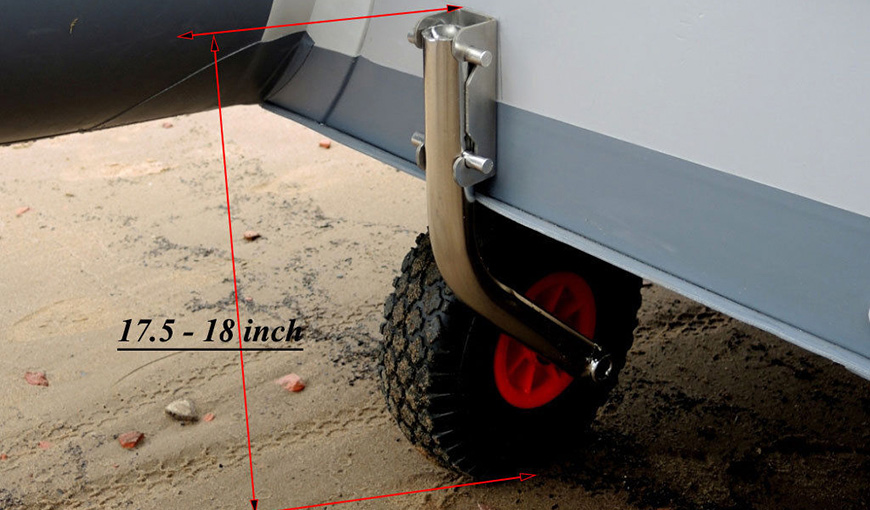 Related Products Launching Beach boat trolley Trailer-Launching Wheels Set Inflatable boat STAINLESS QUICK RELEASE