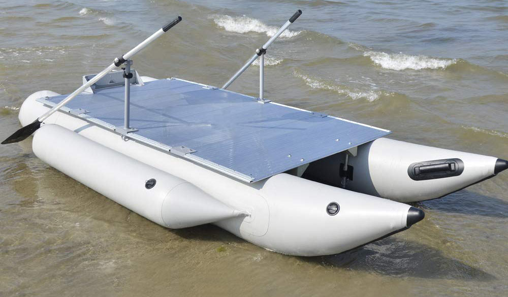 Inflatable Pontoon Boat for Bass Fishing, Lure Fishing