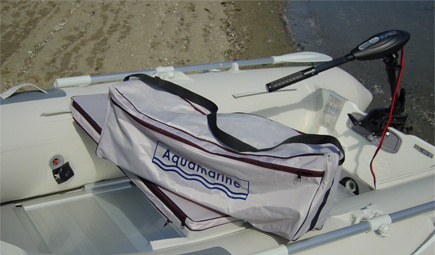 removable under bench seat storage bag for inflatable boat