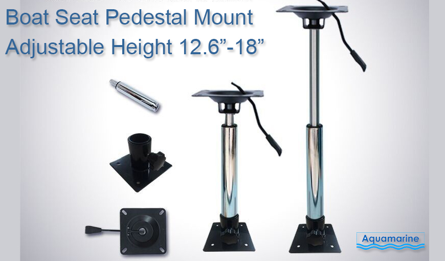 Related Products Boat Seat Swivel Mount Removable Bracket -Boat Seat Pedestal Mount Adjustable Height
