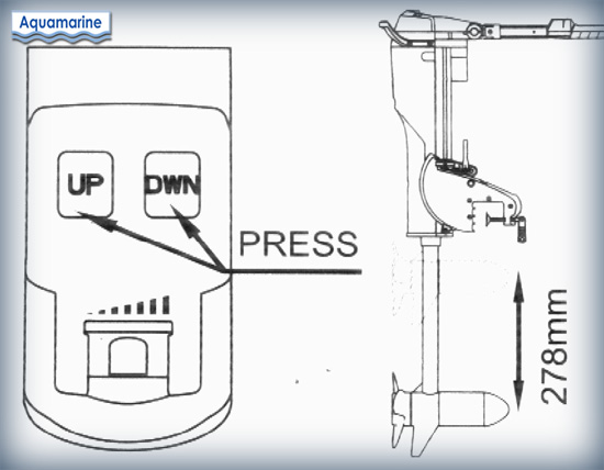 Trolling motor adjustable depth 