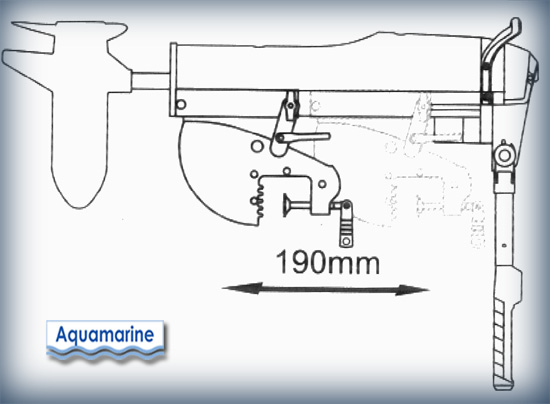 Trolling motor adjustable  bracket manual depth 