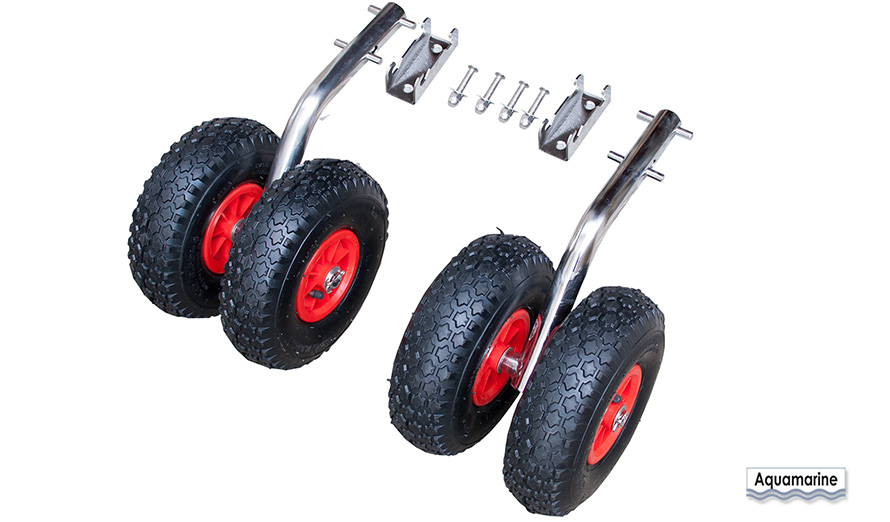 launching wheels stainless steel for inflatable / aluminum